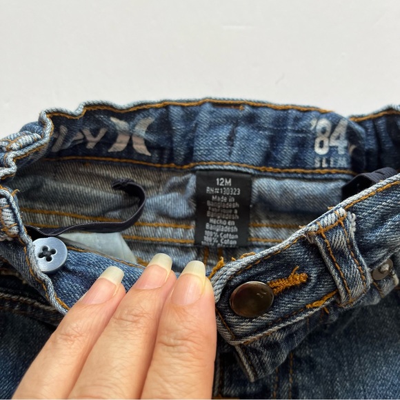 Hurley Baby Jeans Pants size 12 months - Picture 2 of 4